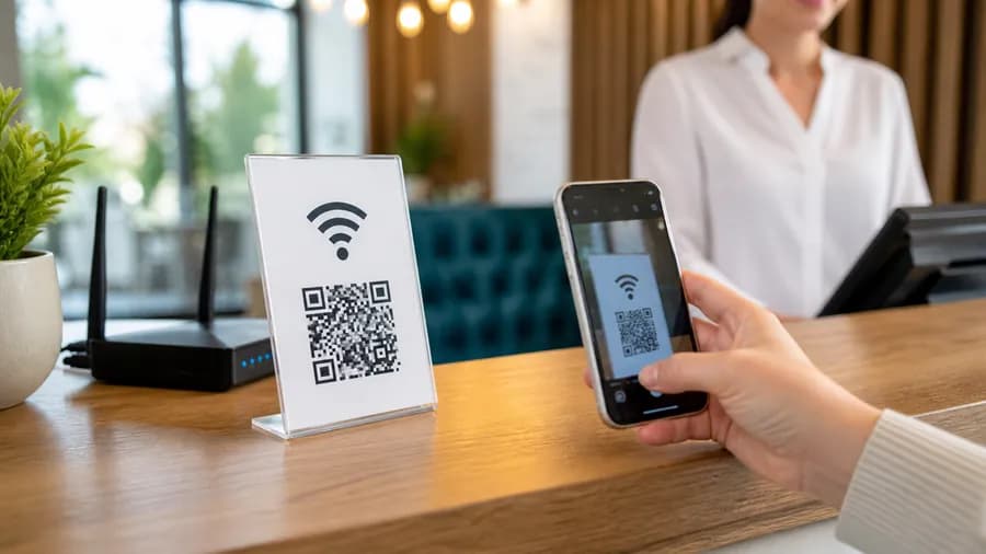 QR-код для Wi-Fi — подключение гостей без пароля