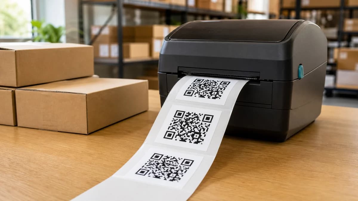 QR-код на этикетке: печать на термопринтере, размер и программа